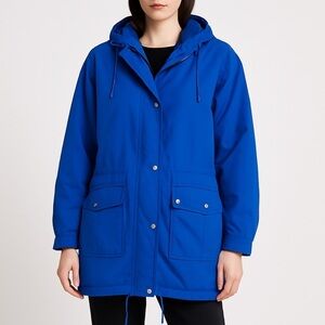 Gallery Red Blue Colorblock Utility Jacket Womens L Gorpcore